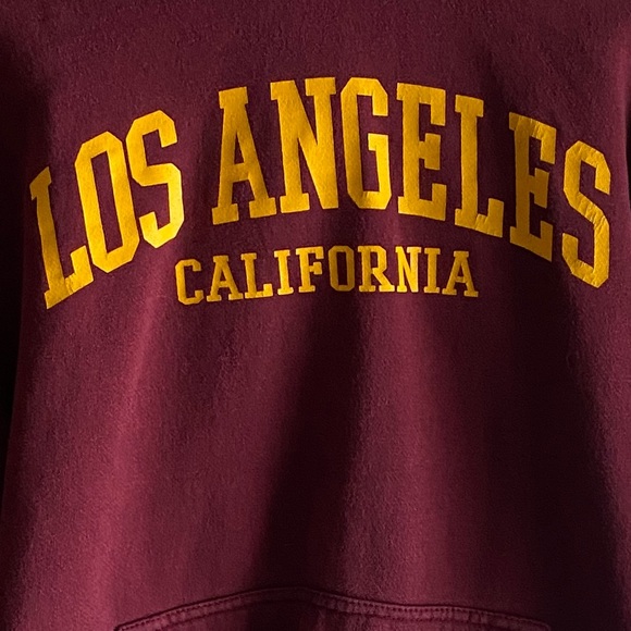 Los Angeles Maroon Hoodie - Picture 2 of 2